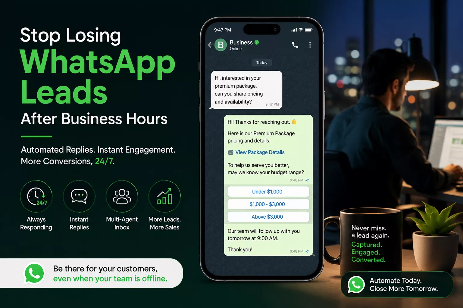 maximize leads with whatsapp automation